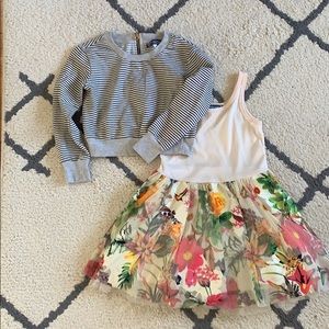 NORDSTROM Truly Me Dress & Sweatshirt set